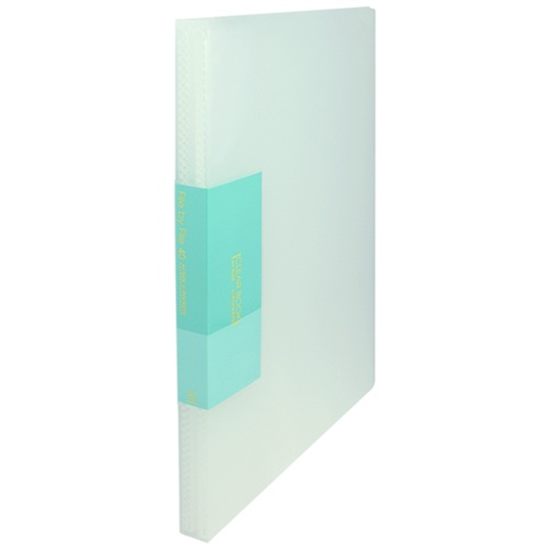 ビュートン スリムクリヤーブック40P FCB-A4-40C 透明 1個（ご注文単位1個）【直送品】