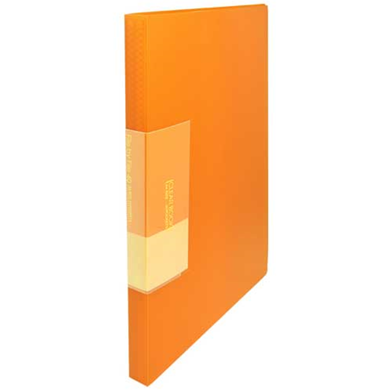 ビュートン スリムクリヤーブック40P FCB-A4-40OR 橙 1個（ご注文単位1個）【直送品】
