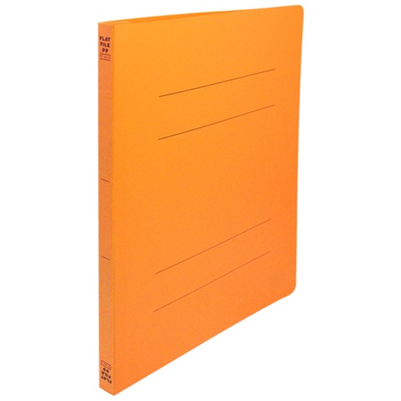 ビュートン フラットファイルPP A4S オレンジFF-A4S-OR 1個（ご注文単位1個）【直送品】