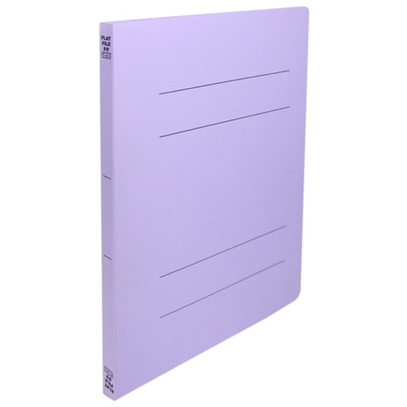 ビュートン フラットファイルPP A4S 紫 FF-A4S-VL 1個（ご注文単位1個）【直送品】