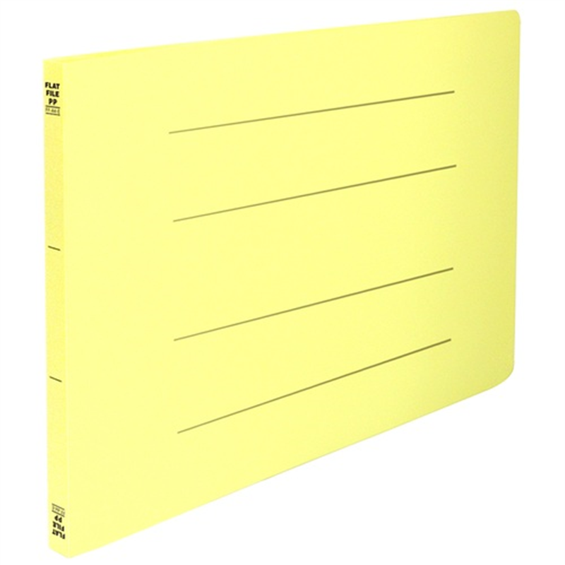 ビュートン フラットファイルPP A4E イエロー FF-A4E-Y 1個(ご注文単位1個)【直送品】