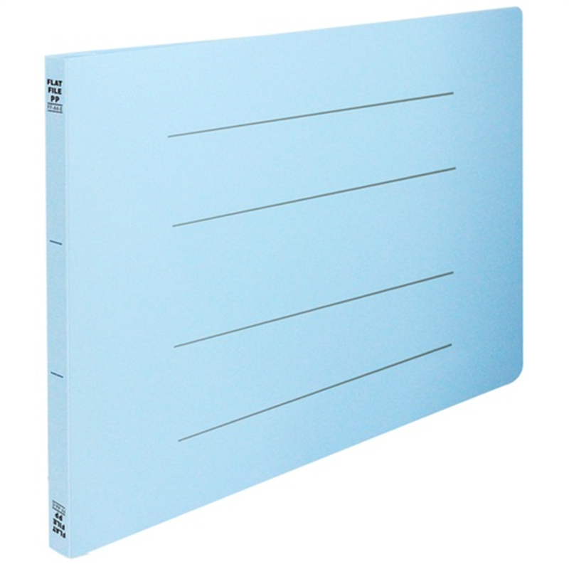 ビュートン フラットファイルPP A4E ブルー FF-A4E-B 1個(ご注文単位1個)【直送品】