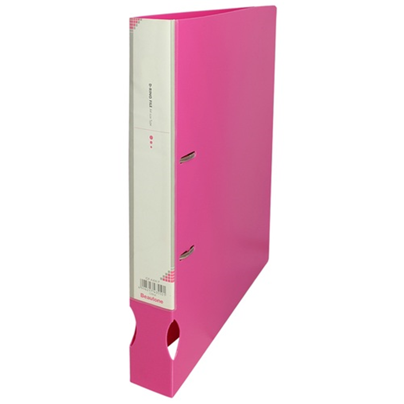 ビュートン Dリングファイル IDF-A4W-P 43mmピンク 1個（ご注文単位1個）【直送品】
