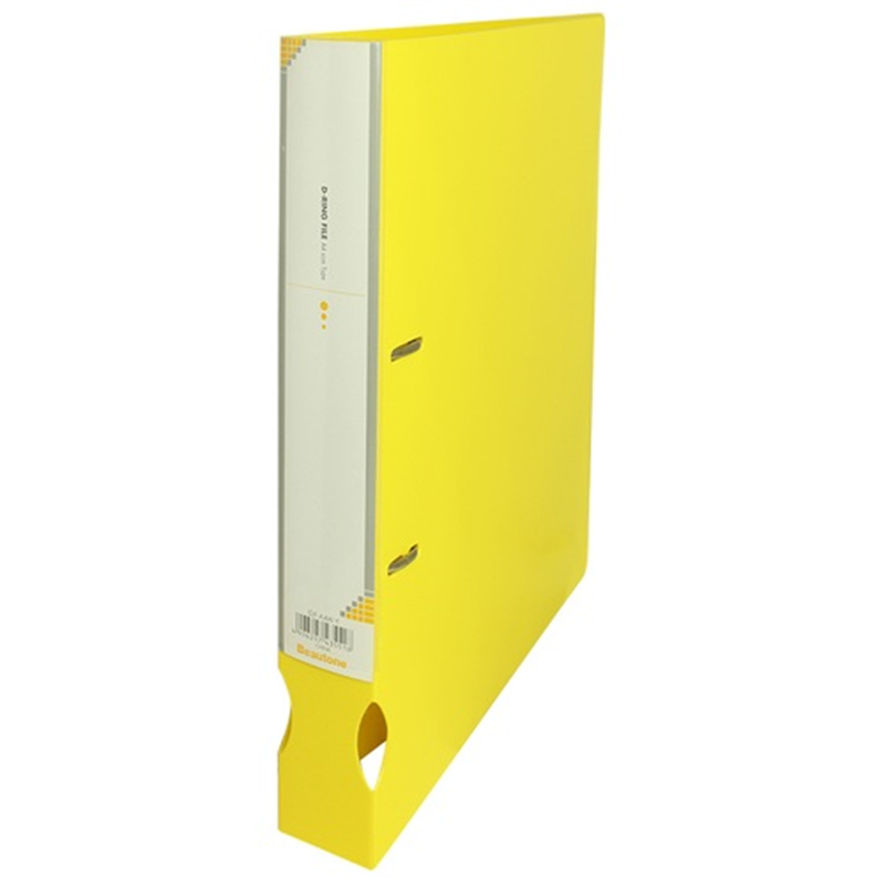 ビュートン Dリングファイル IDF-A4W-Y 43mmイエロー 1個（ご注文単位1個）【直送品】