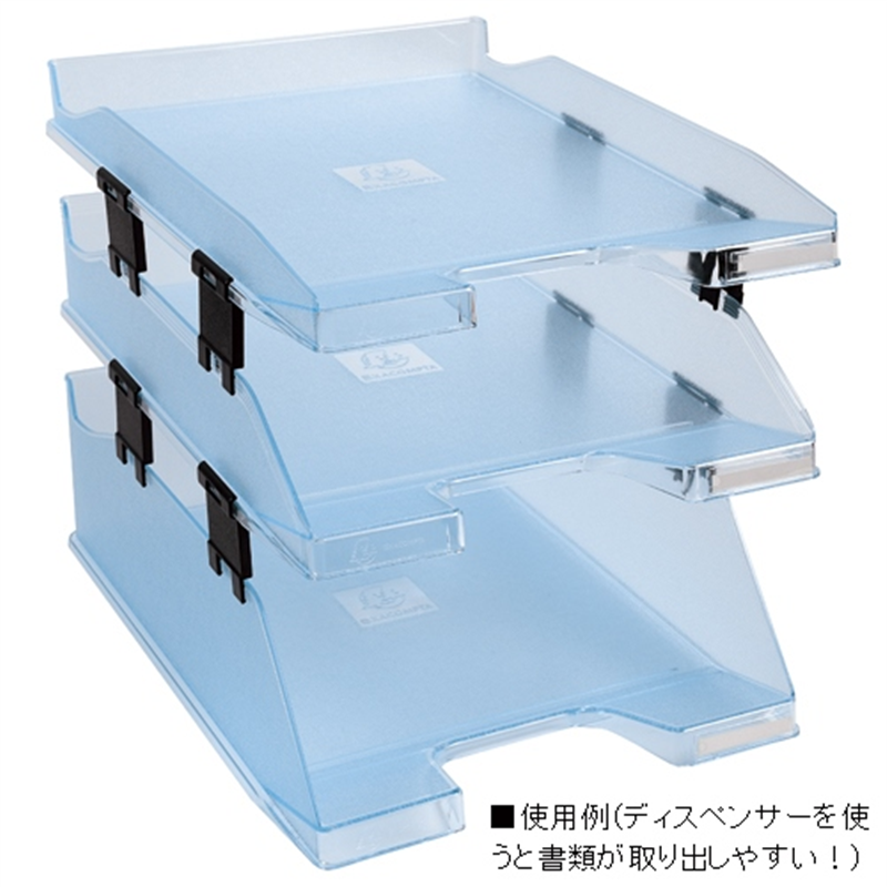 エグザコンタ レタートレー用 ディスペンサー 黒 4個入 1箱(ご注文単位1箱)【直送品】