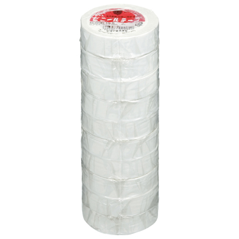 ヤマト ビニールテープ NO200-19 19mm*10m 白 10巻 1個(ご注文単位1個)【直送品】