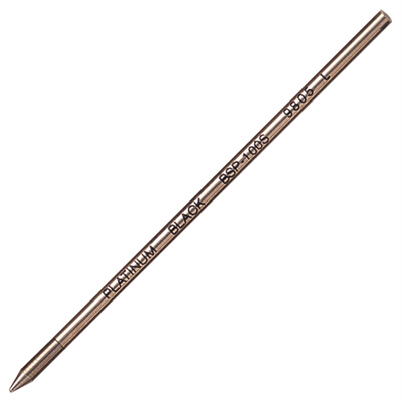 プラチナ万年筆 ボールペン替芯 BSP-100S#1 黒 10本入  1個（ご注文単位1個）【直送品】