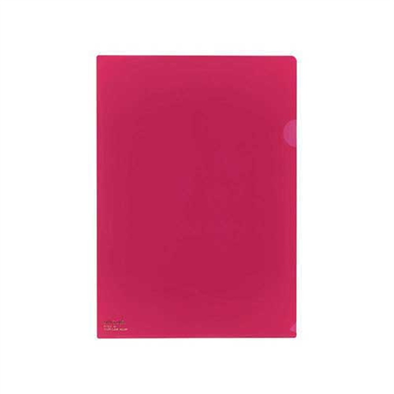 LIHITLAB クリヤーホルダー F-78-2 A4 紅 5枚  1個（ご注文単位1個）【直送品】