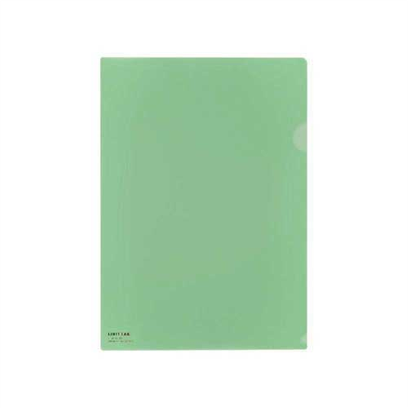 LIHITLAB クリヤーホルダー F-78-13 A4 鴬 5枚  1個（ご注文単位1個）【直送品】