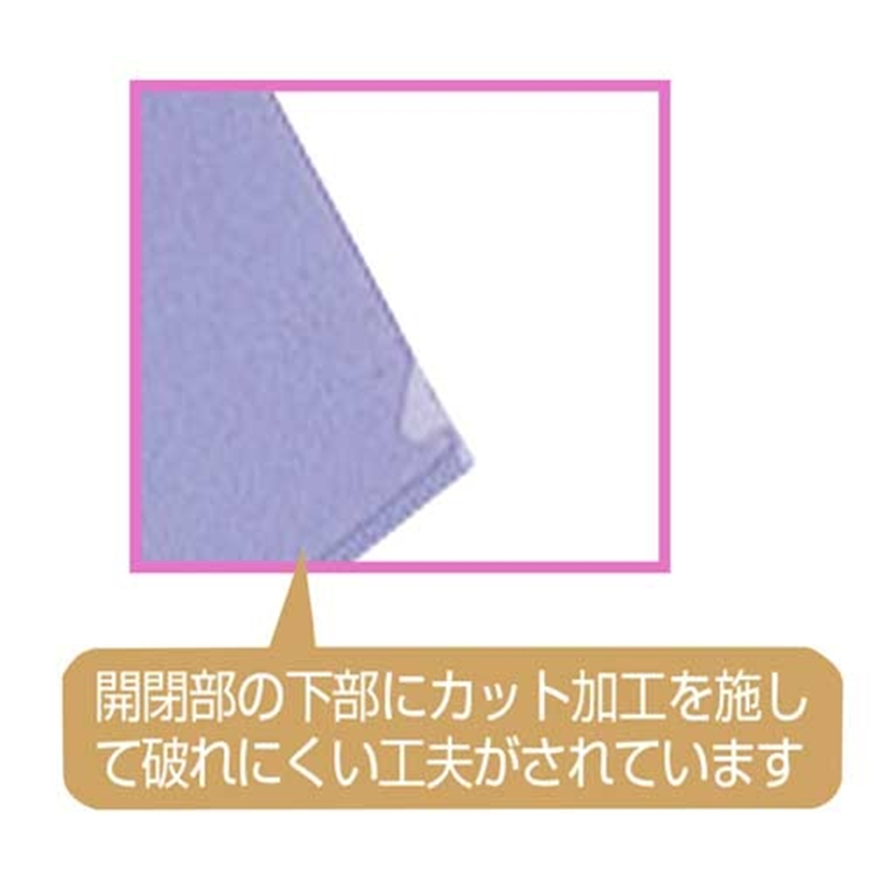LIHITLAB クリヤーホルダ F-78-20 A4 Cブルー 5枚 1個(ご注文単位1個)【直送品】