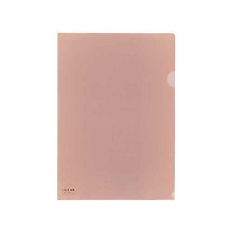 LIHITLAB クリヤーホルダー F-78-21 A4 Rピンク 5枚 1個（ご注文単位1個）【直送品】