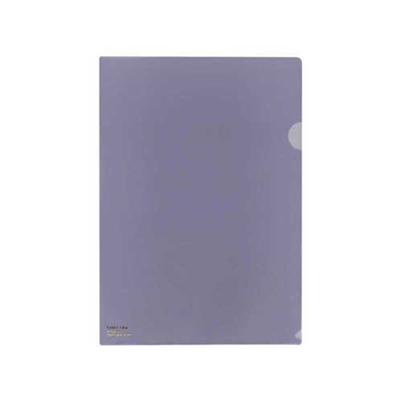 LIHITLAB クリヤーホルダー F-78-23 A4 青紫 5枚  1個（ご注文単位1個）【直送品】