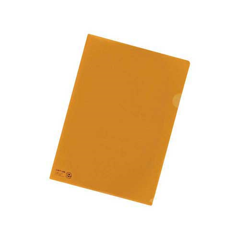 LIHITLAB クリヤーホルダー F-78EC-4 A4 橙 5枚  1個（ご注文単位1個）【直送品】