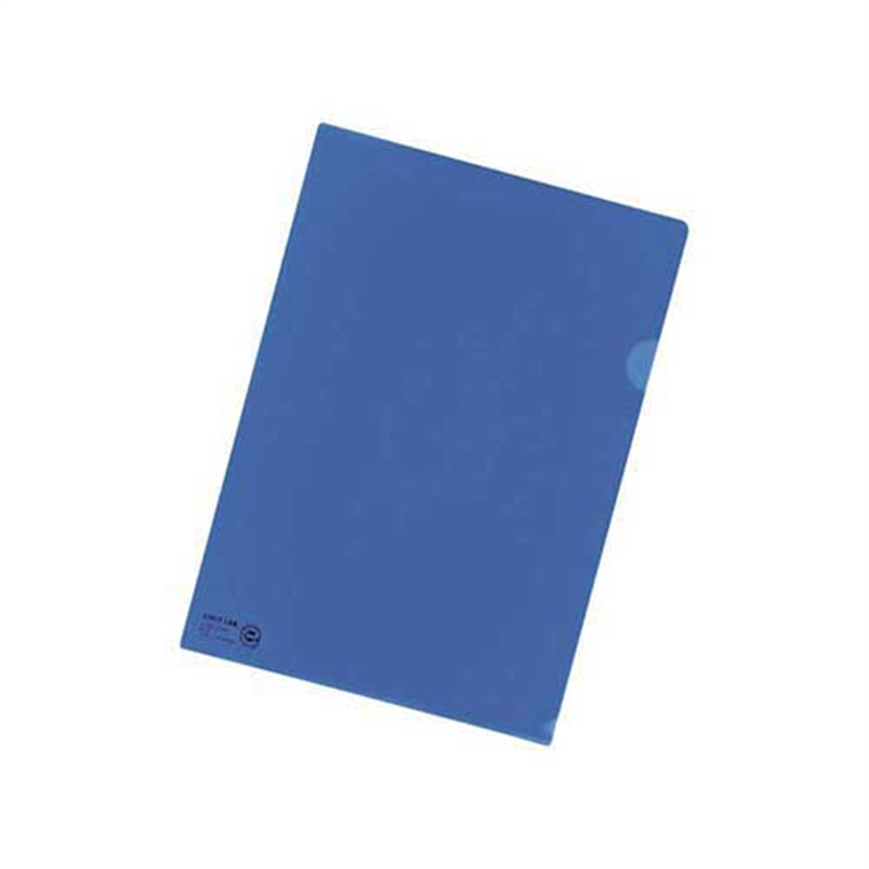 LIHITLAB クリヤーホルダー F-78EC-8 A4 青 5枚  1個（ご注文単位1個）【直送品】