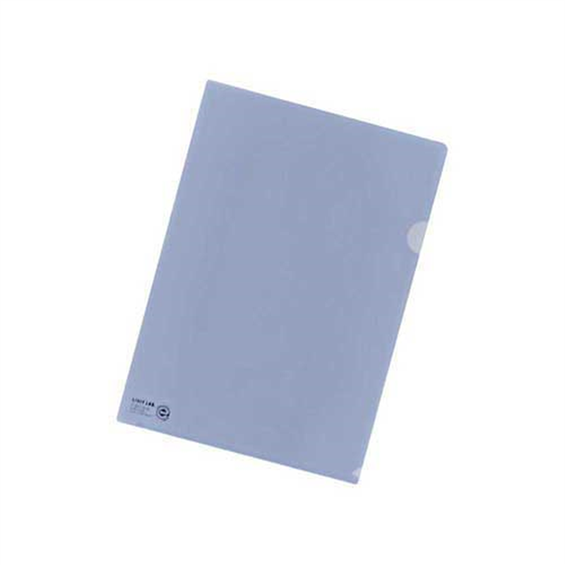 LIHITLAB クリヤーホルダー F-78EC20 A4 Cブルー 5枚 1個（ご注文単位1個）【直送品】