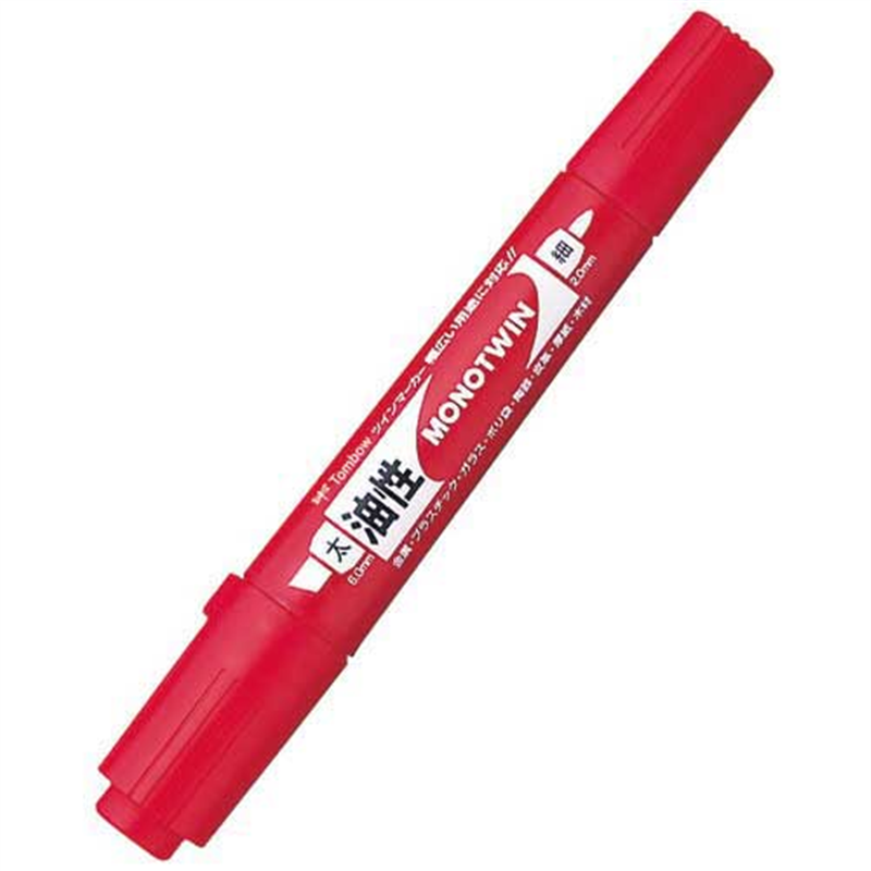 トンボ鉛筆 モノツイン OD-TME25 赤 10本  1個（ご注文単位1個）【直送品】