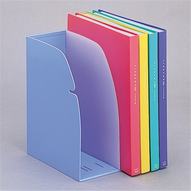 LIHITLAB ブックスタンド G1620-14 水 2個/箱(ご注文単位1箱)【直送品】