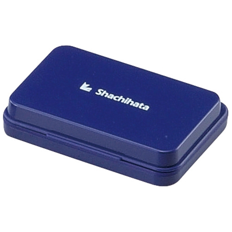 シヤチハタ スタンプ台 HGN-2-B 中形 藍 10個/箱（ご注文単位1箱）【直送品】