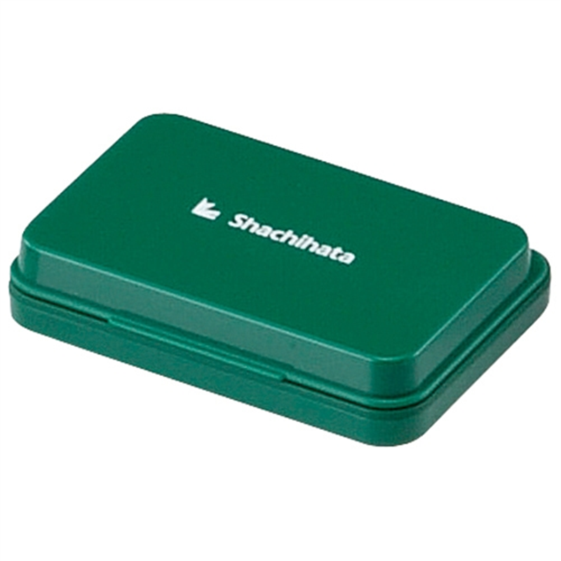 シヤチハタ スタンプ台 HGN-2-G 中形 緑 10個/箱（ご注文単位1箱）【直送品】