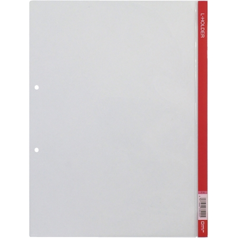 キングジム クリアーホルダー Lホルダー730 A4S 赤 5冊 1個(ご注文単位1個)【直送品】