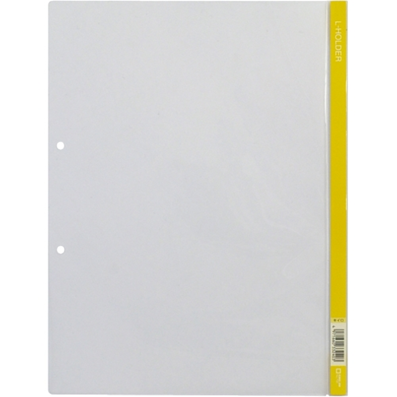 キングジム クリアーホルダー Lホルダー730 A4S 黄 5冊 1個(ご注文単位1個)【直送品】