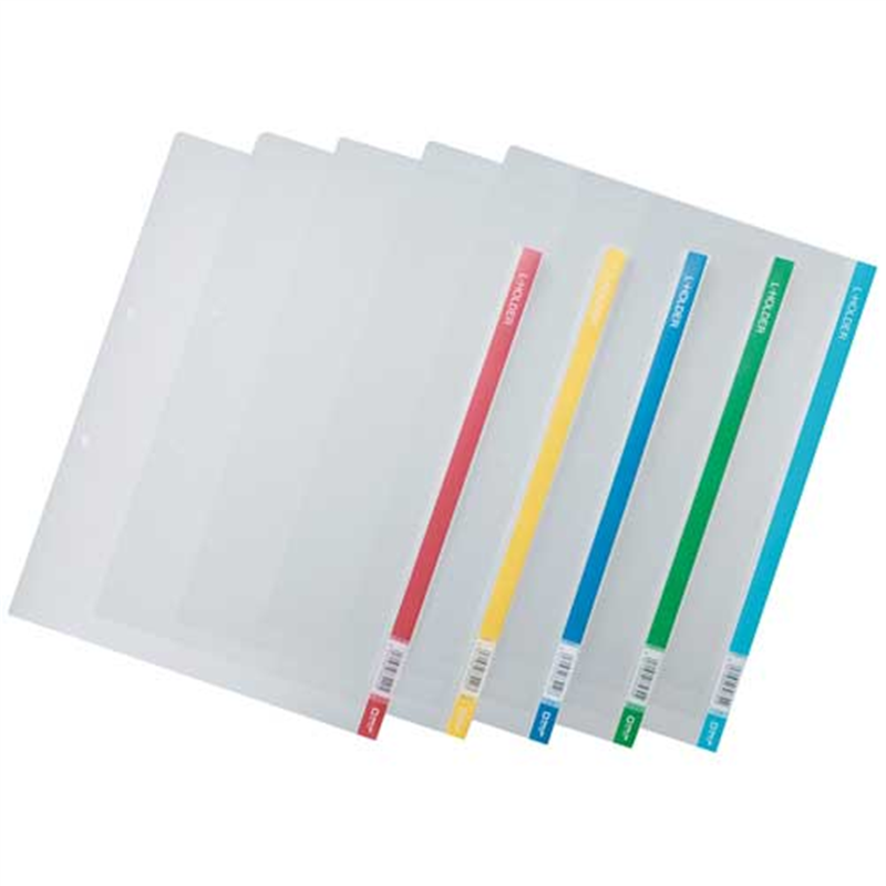 キングジム クリアーホルダー Lホルダー730 A4S 黄 5冊 1個(ご注文単位1個)【直送品】