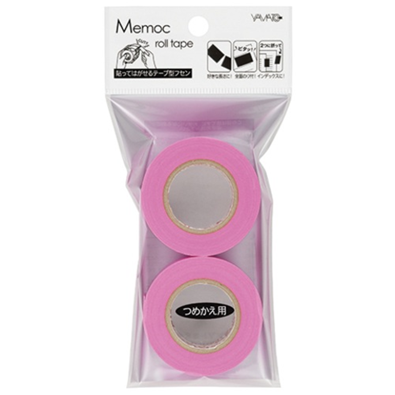 ヤマト メモックロール替テープ蛍光 WR-25HRO 12個/箱（ご注文単位1箱）【直送品】