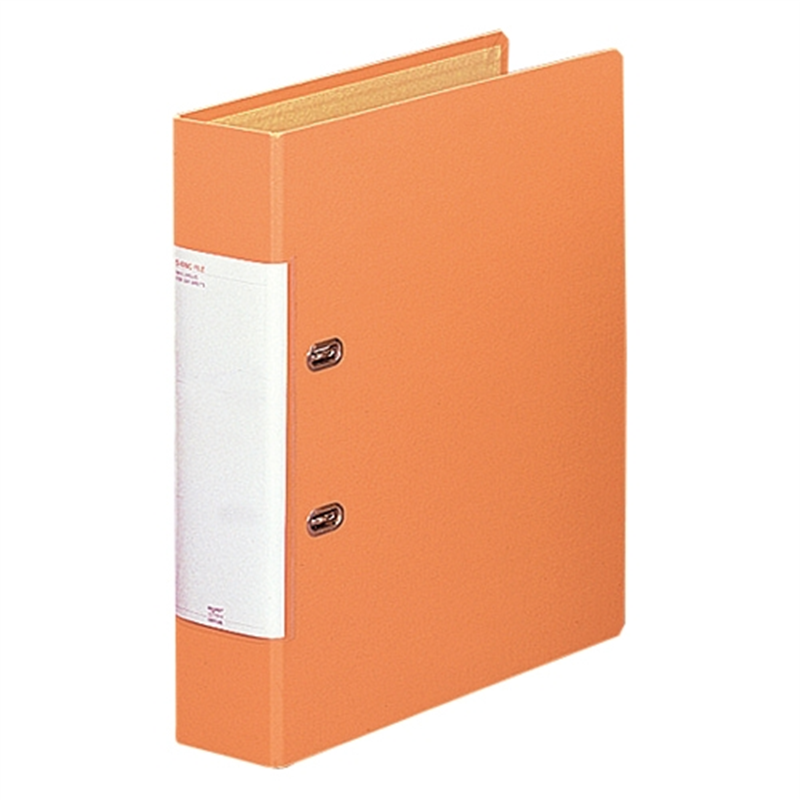 LIHITLAB D型リングファイル G2250-4 A4S 橙 10冊  1個（ご注文単位1個）【直送品】