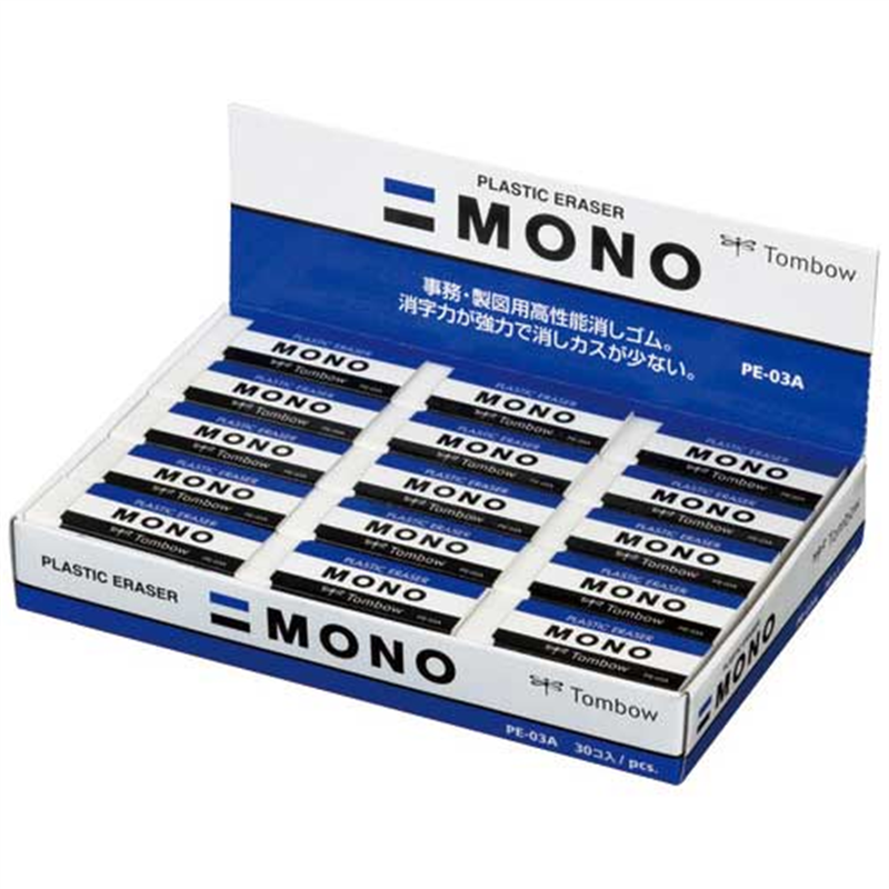 トンボ鉛筆 モノ消しゴム PE-03A 30個/箱(ご注文単位1箱)【直送品】