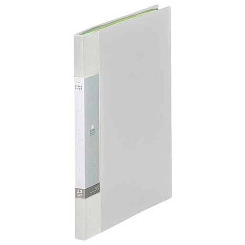 LIHITLAB クリヤーブック20P G3201-0 白 10冊  1個（ご注文単位1個）【直送品】