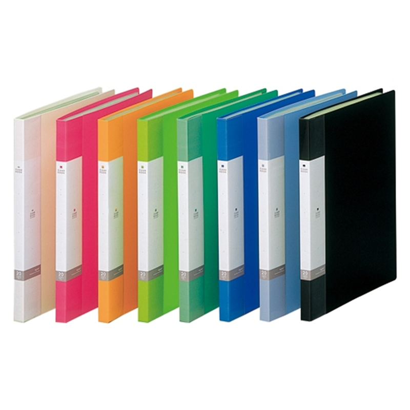 LIHITLAB クリヤーブック20P G3201-0 白 10冊  1個（ご注文単位1個）【直送品】
