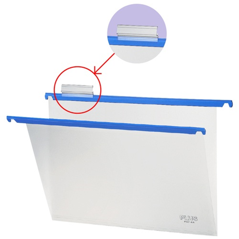 プラス PPハンガーフォルダー PHF-A4 青 60枚 1個(ご注文単位1個)【直送品】