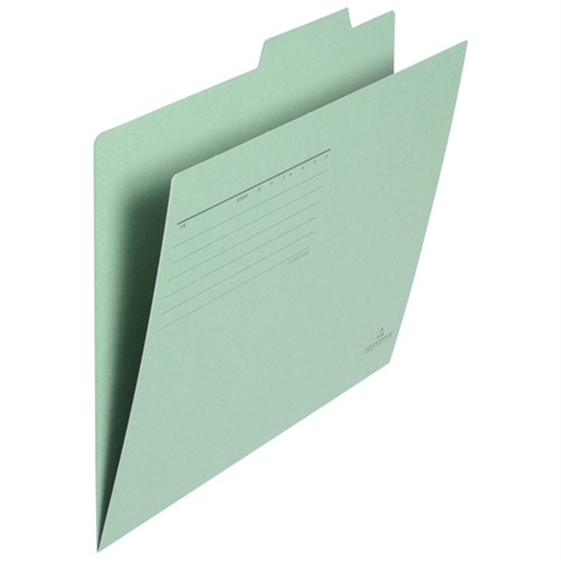 プラス 個別フォルダー FL-001IF A4E 緑 100枚  1箱（ご注文単位1箱）【直送品】