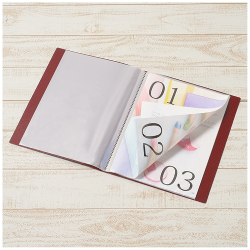 プラス クリアファイル20P FC-122EL A4S 赤 10冊  1個（ご注文単位1個）【直送品】