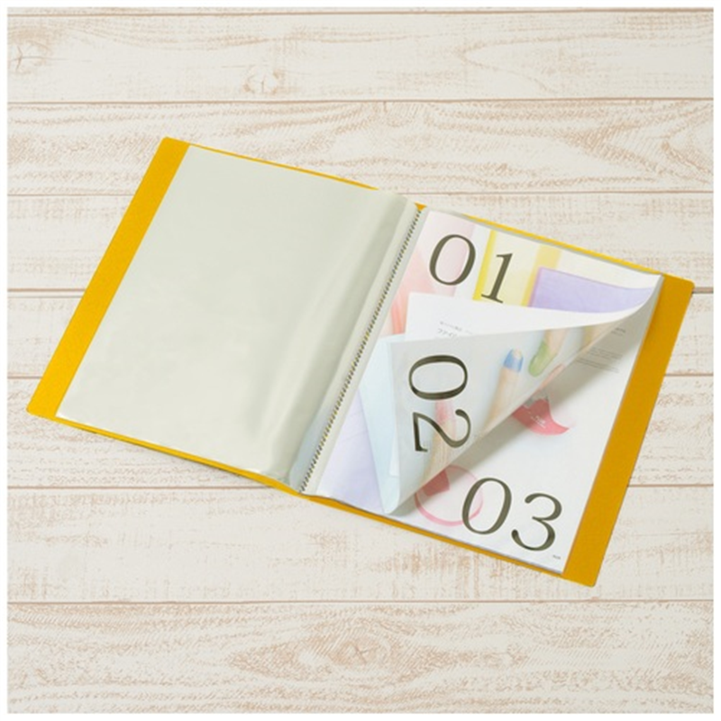 プラス クリアファイル20P FC-122EL A4S 黄 10冊  1個（ご注文単位1個）【直送品】