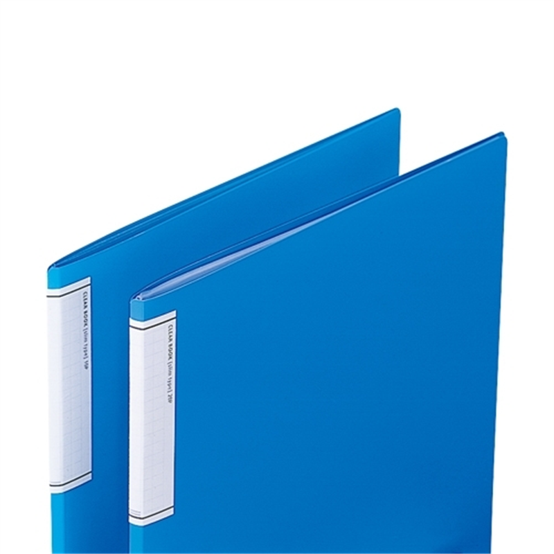 LIHITLAB クリヤーブック N-7111-8 青 10冊 1個(ご注文単位1個)【直送品】