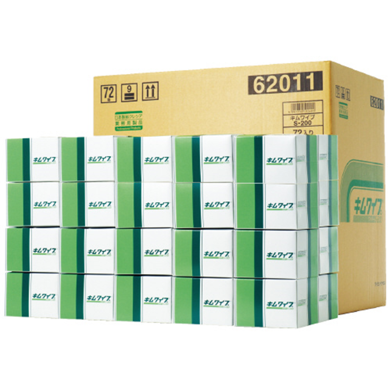 日本製紙クレシア キムワイプS-200(業務パック) 62011 72箱  1個（ご注文単位1個）【直送品】