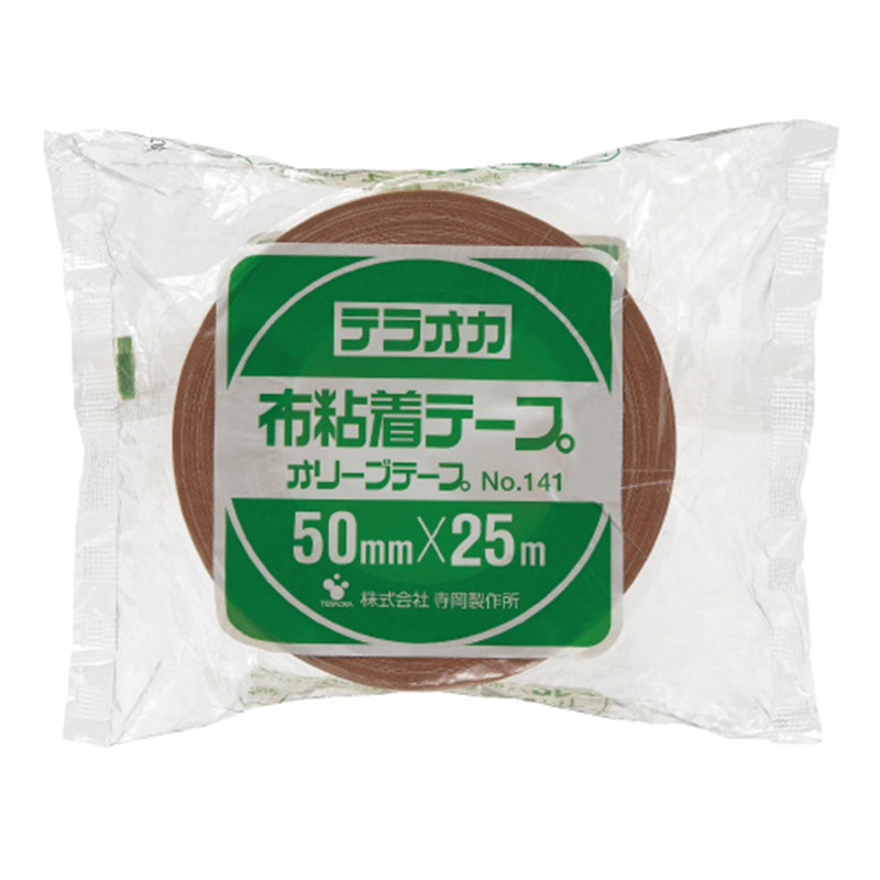 寺岡製作所 △オリーブテープ 141 50mm×25m 30巻  1個（ご注文単位1個）【直送品】