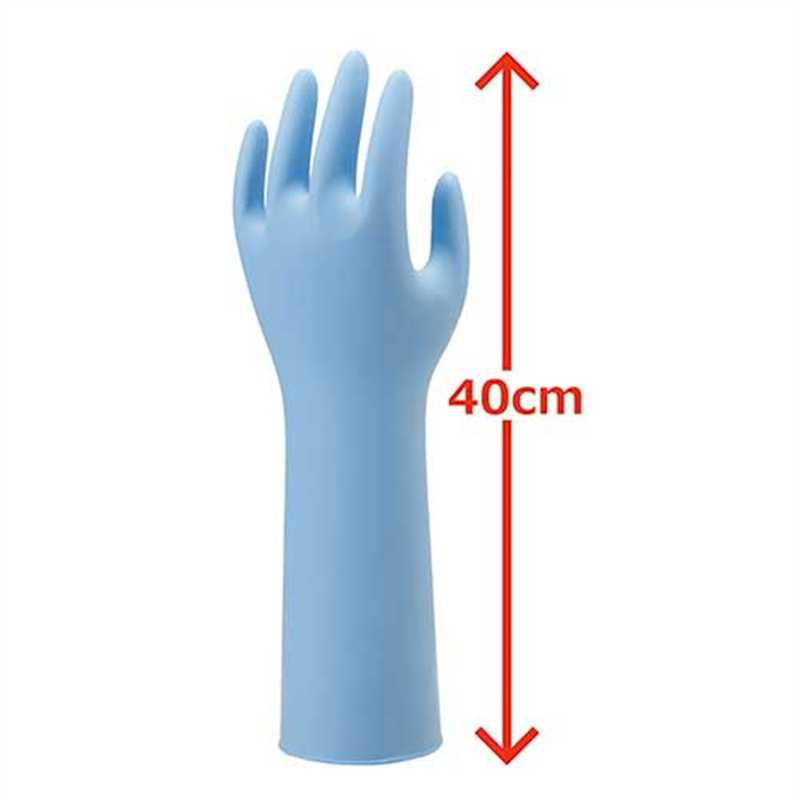 ショーワグローブ ニトリストスーパーロング L 50枚×10箱 1個(ご注文単位1個)【直送品】