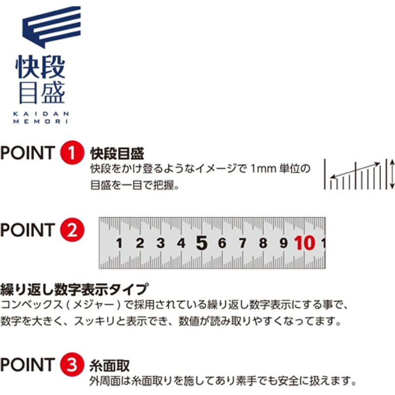 コンサイス ステンシルバー快段目盛CSV-150KD 1個(ご注文単位1個)【直送品】
