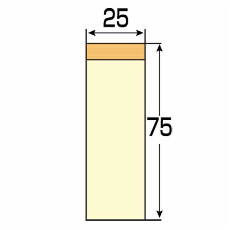 スマートバリュー ふせん 75×25mm 黄 P302J-Y-10P 1個(ご注文単位1個)【直送品】