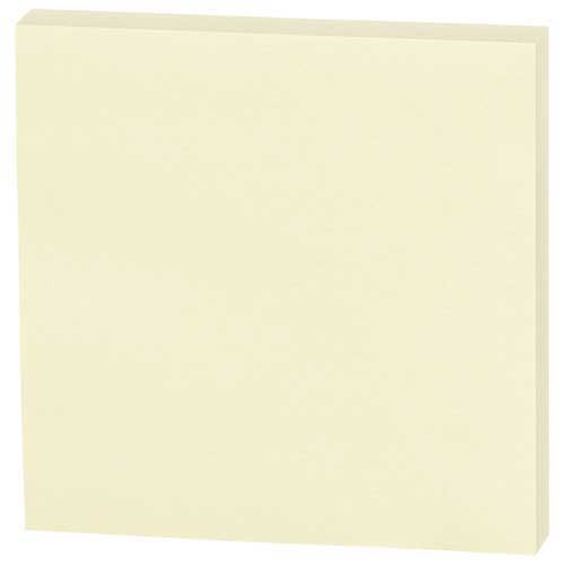 スマートバリュー ふせんBOX 75×75mm 黄 P404J-Y-10 1個(ご注文単位1個)【直送品】