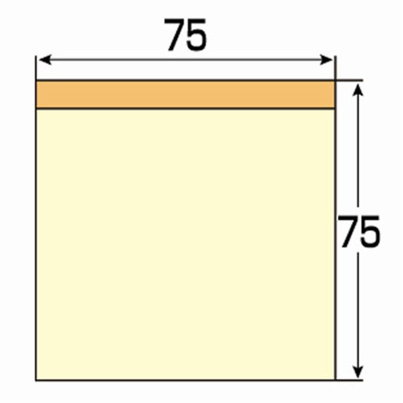 スマートバリュー ふせんBOX 75×75mm 混色 P434J-M-10 1個(ご注文単位1個)【直送品】