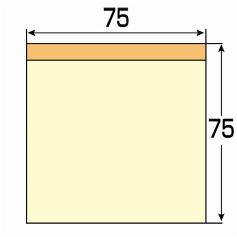 スマートバリュー ふせん 75×75mm 桃 P314J-P-10  1個（ご注文単位1個）【直送品】