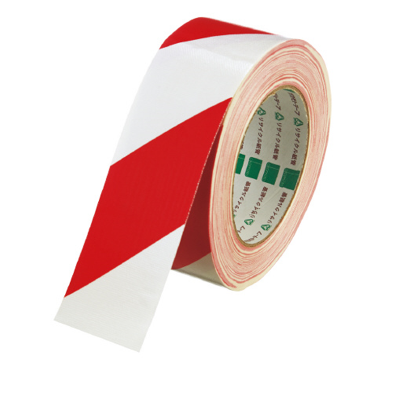 オカモト 布テープ トラNo.111 シロアカ 50mm×25m  1個（ご注文単位1個）【直送品】