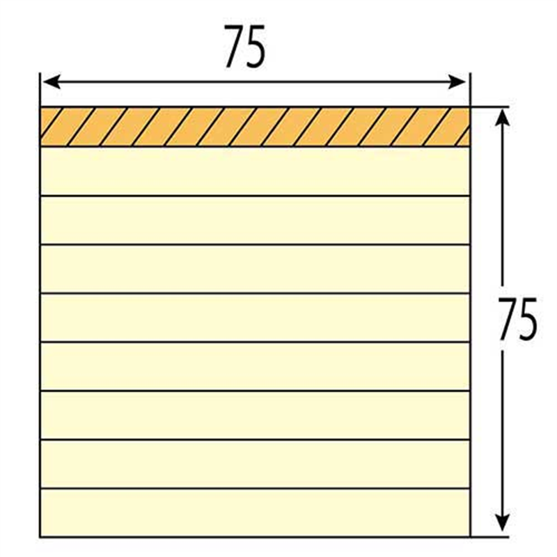 スリーエム ジャパン Post-it再生紙 罫線入 630RP-Y イエロー  1個（ご注文単位1個）【直送品】