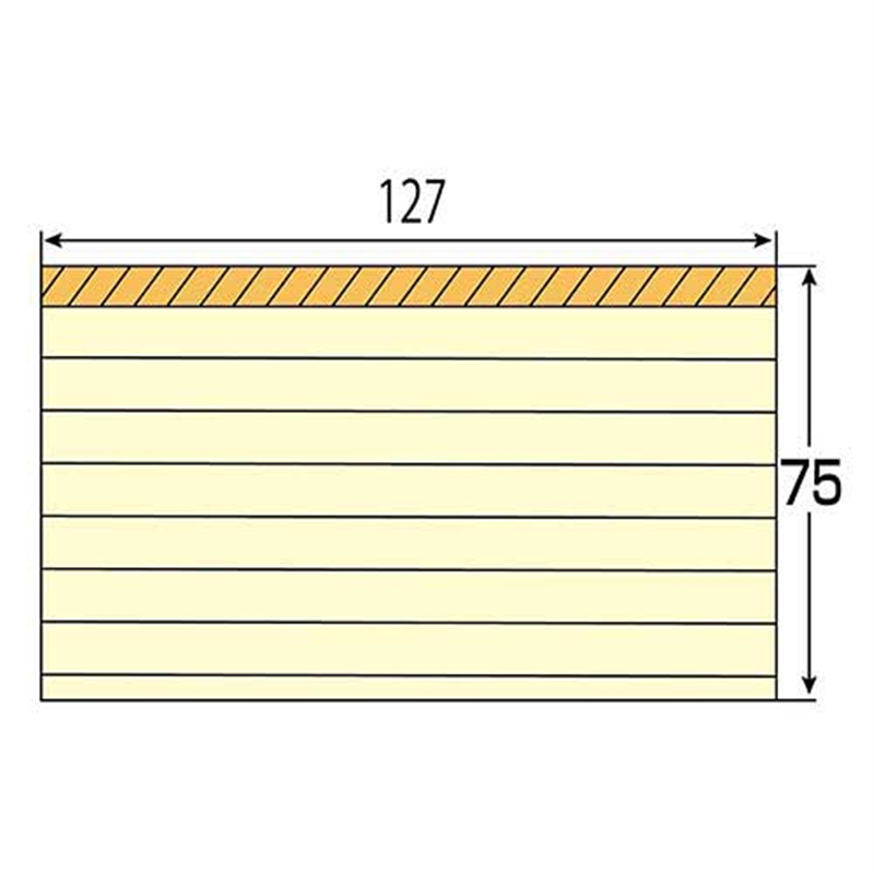 スリーエム ジャパン Post-it再生紙 罫線入 635RP-Y イエロー 1個(ご注文単位1個)【直送品】