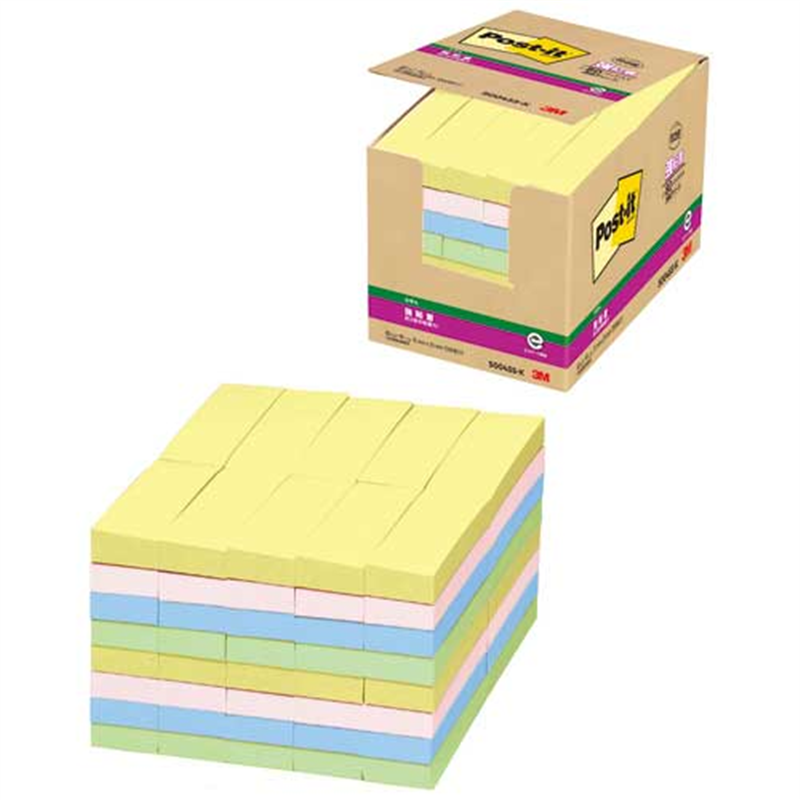 スリーエム ジャパン Post-it強粘着75×25mm 5004SS-K 4色  1個（ご注文単位1個）【直送品】