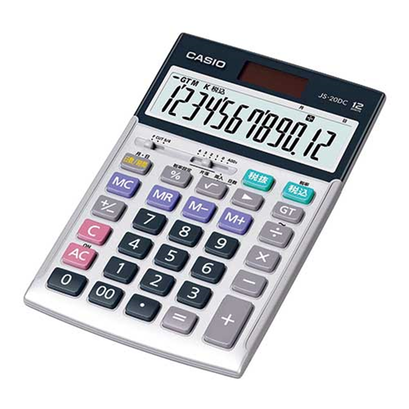 カシオ計算機 実務電卓 JS-20DC-N ジャストサイズ12桁 1個(ご注文単位1個)【直送品】