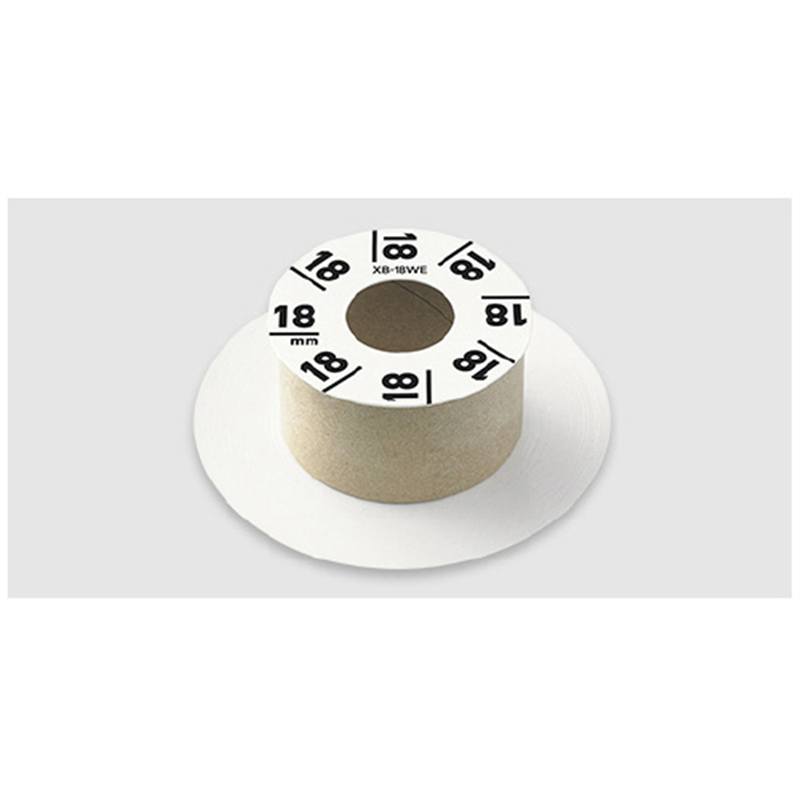 カシオ計算機 ラテコ専用テープXB?18WE白に黒文字 1個（ご注文単位1個）【直送品】